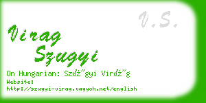 virag szugyi business card